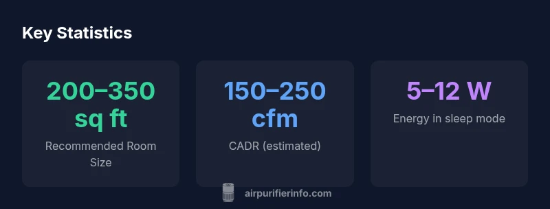 Infographic showing key stats for feliway air purifier