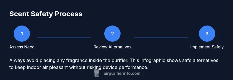Process diagram showing safe air freshening alternatives