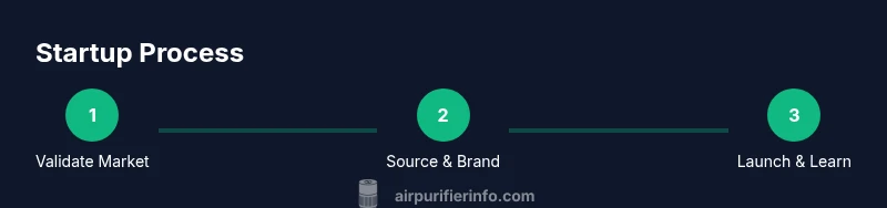 Process diagram for starting an air purifier business